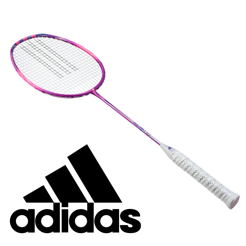 【adidas 愛迪達】STILISTIN W5 Solar Pink 碳纖維羽球拍(羽球拍 空拍 附線 原價$4600)