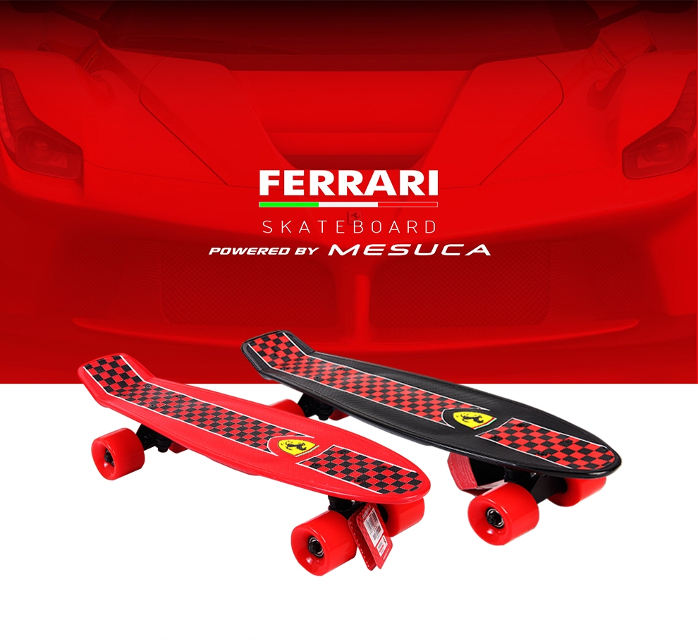 【 Ferrari 】法拉利 - 22英吋兒童迷你魚型中型滑板 特價$1422/原價$1580