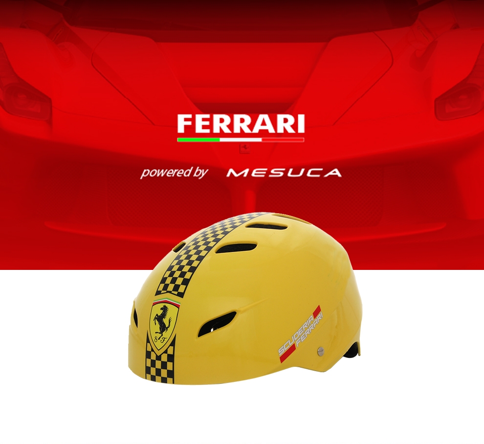 【 Ferrari 】法拉利 - 直排輪頭盔/兒童安全帽 特價$882/原價$980