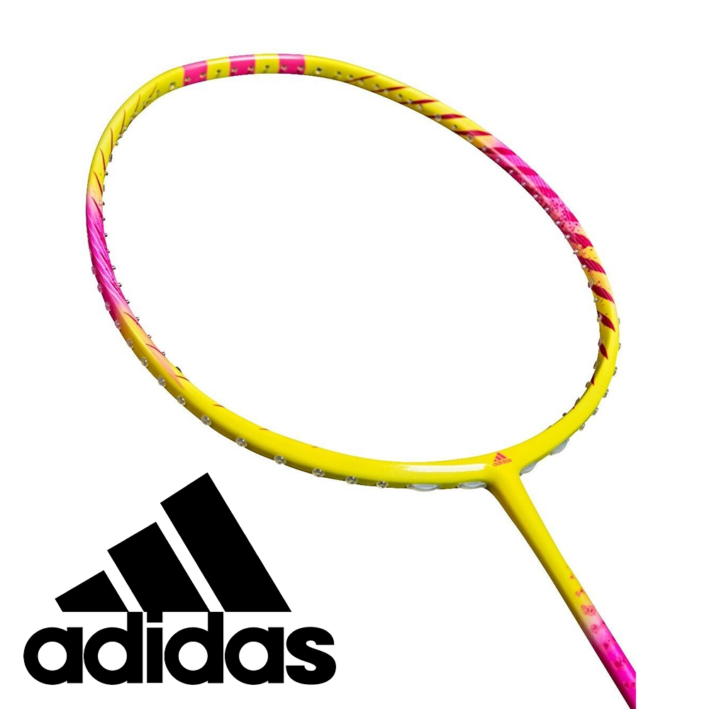 【adidas 愛迪達】Spieler W09 Bright Yellow 全碳素羽球拍 特價$2140/原價$2380